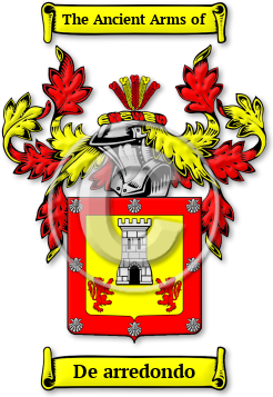 De arredondo Family Crest Download (jpg) Legacy Series - 150 DPI